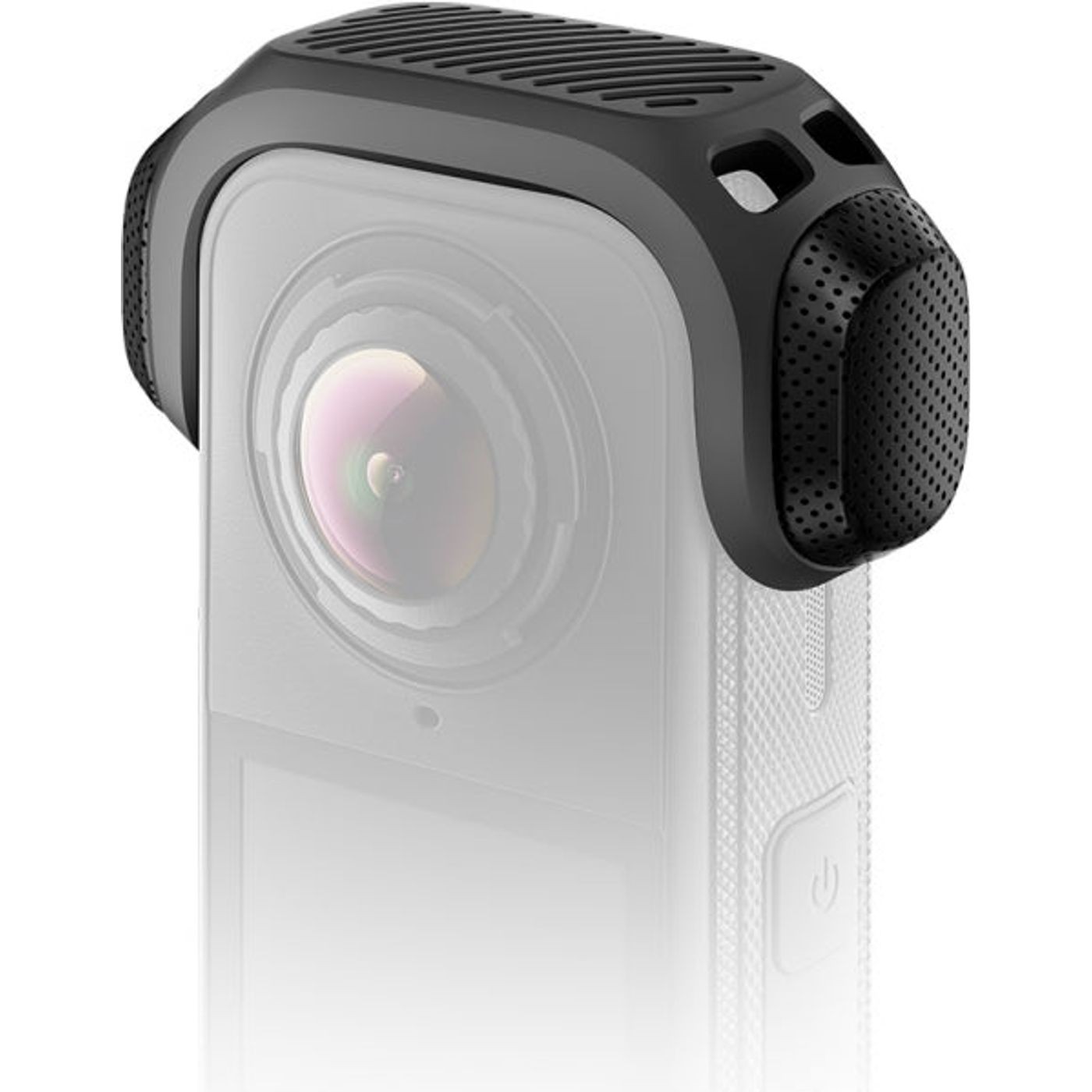 Vetrobran Insta360 X4 Air, nameščen na kameri