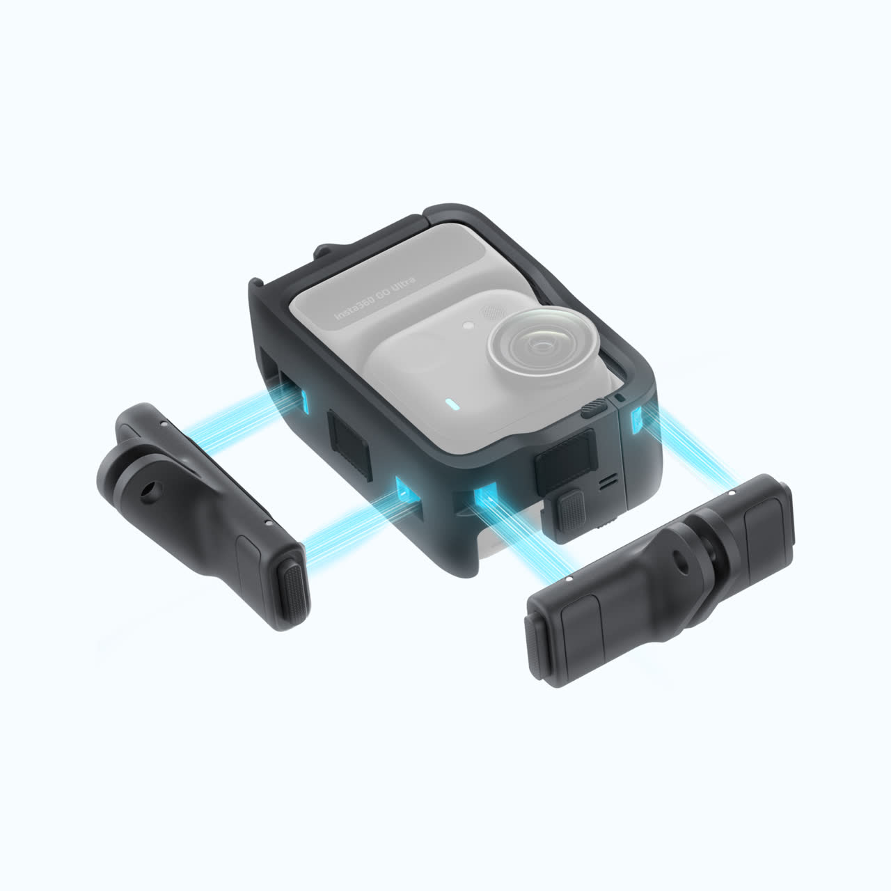 Insta360 GO Ultra v zaščitnem okvirju