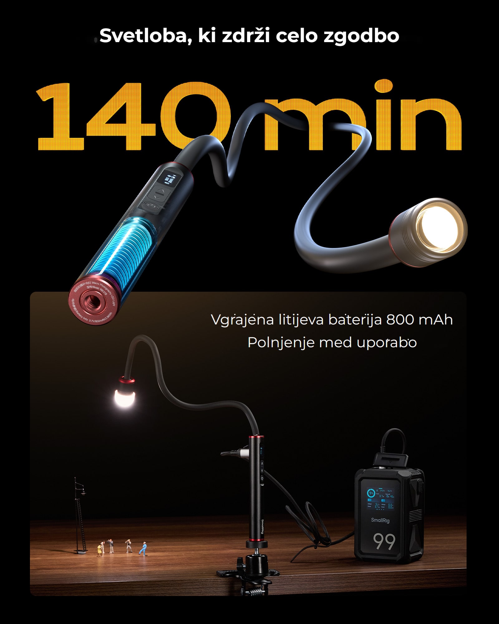 SmallRig RM 01B LED Macro Arm Light 6225 SI 10