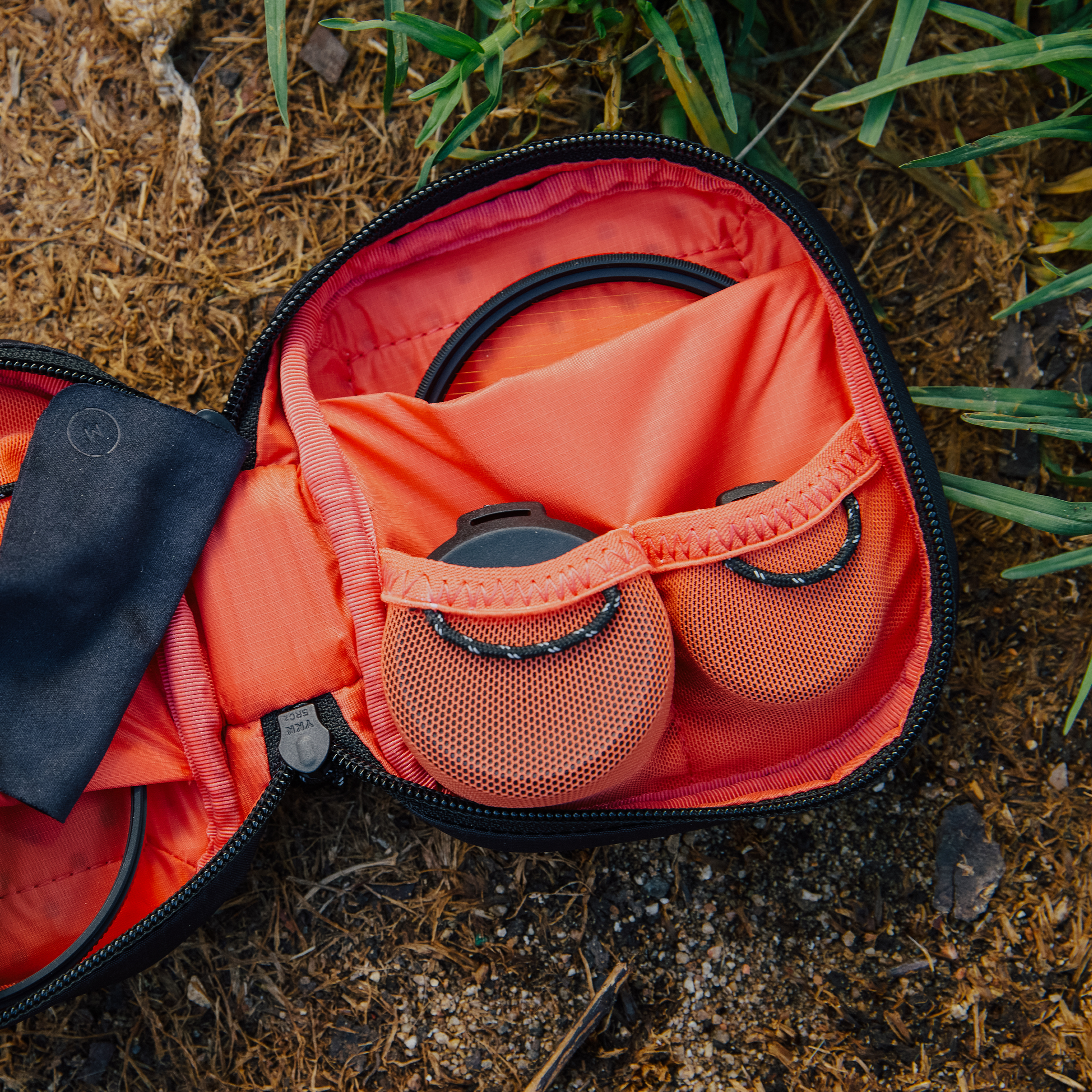 Moment pouch in use