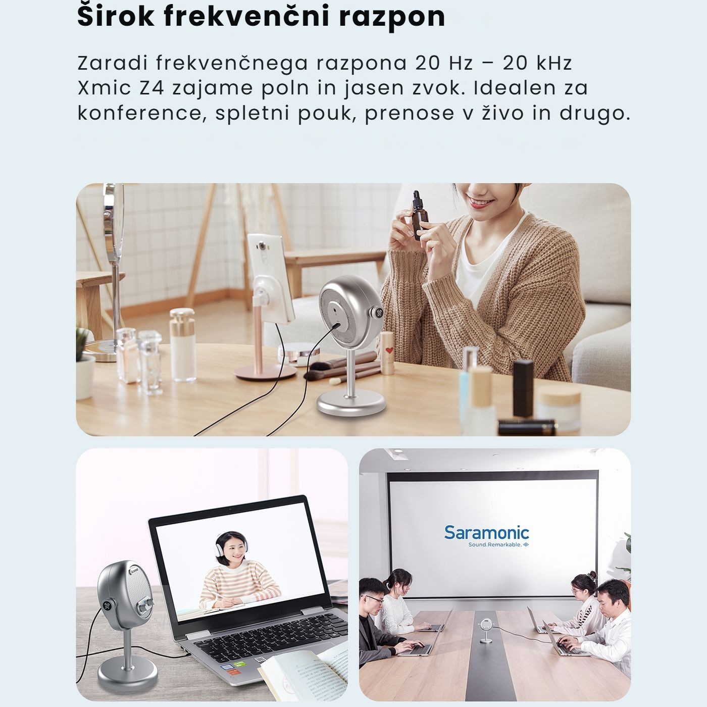 Saramonic Xmic Z4 – Jasen glas tudi pri tihem govoru