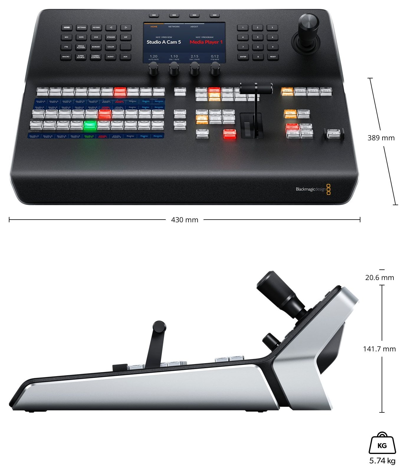 ATEM 1 M/E Advanced Panel 10 – Mere