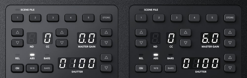 ATEM Camera Control Panel – Scene in nastavitve kamere