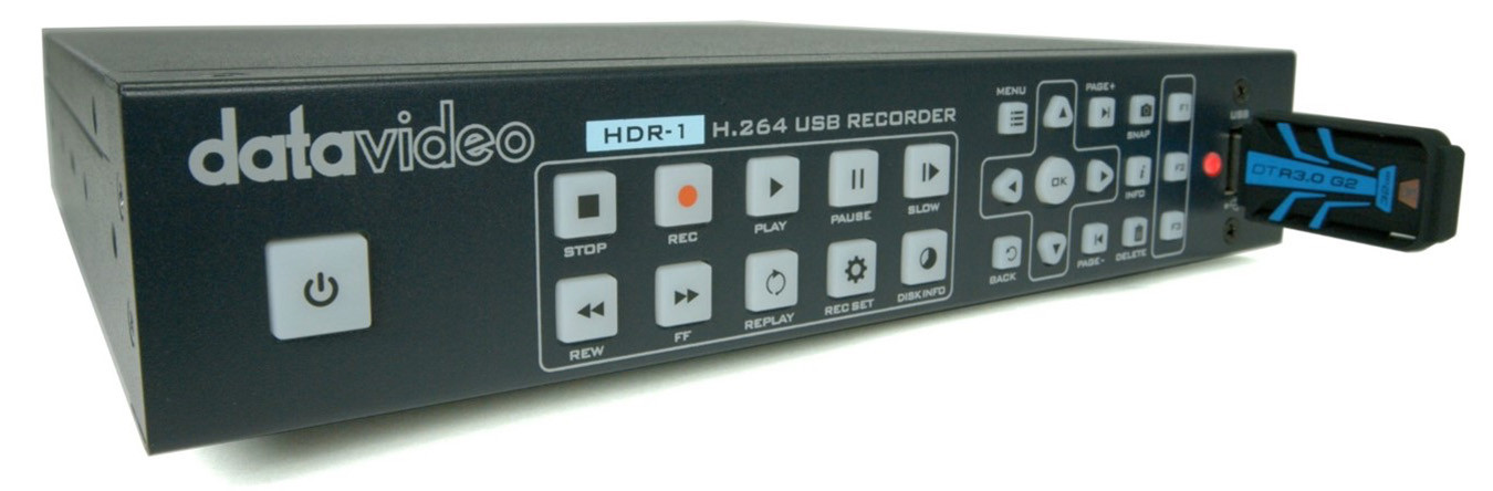 Datavideo HDR-1 s priključenim USB-ključem
