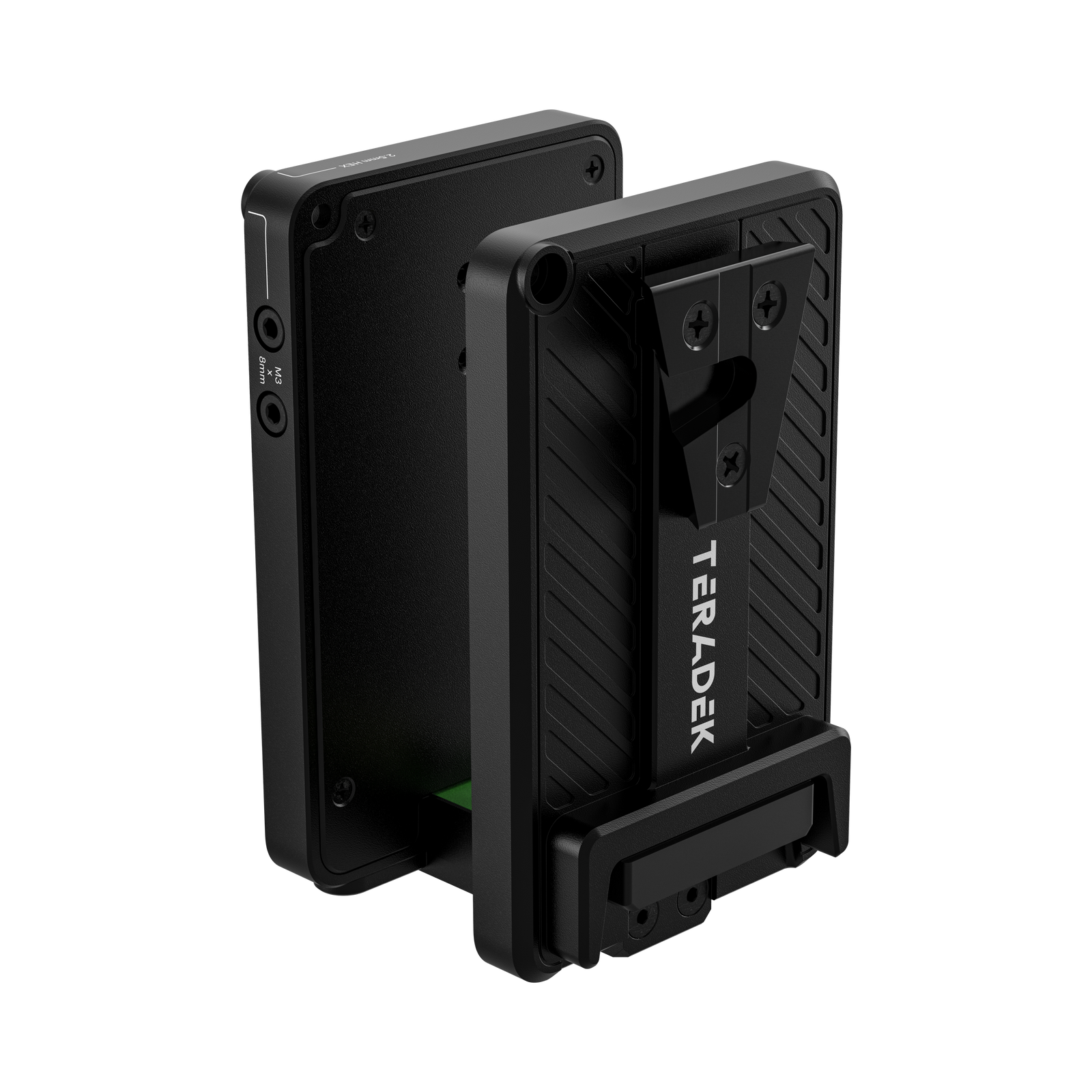 Zadnja stran Teradek Bolt 7 Battery Cradle TX V-Mount s pametnim konektorjem