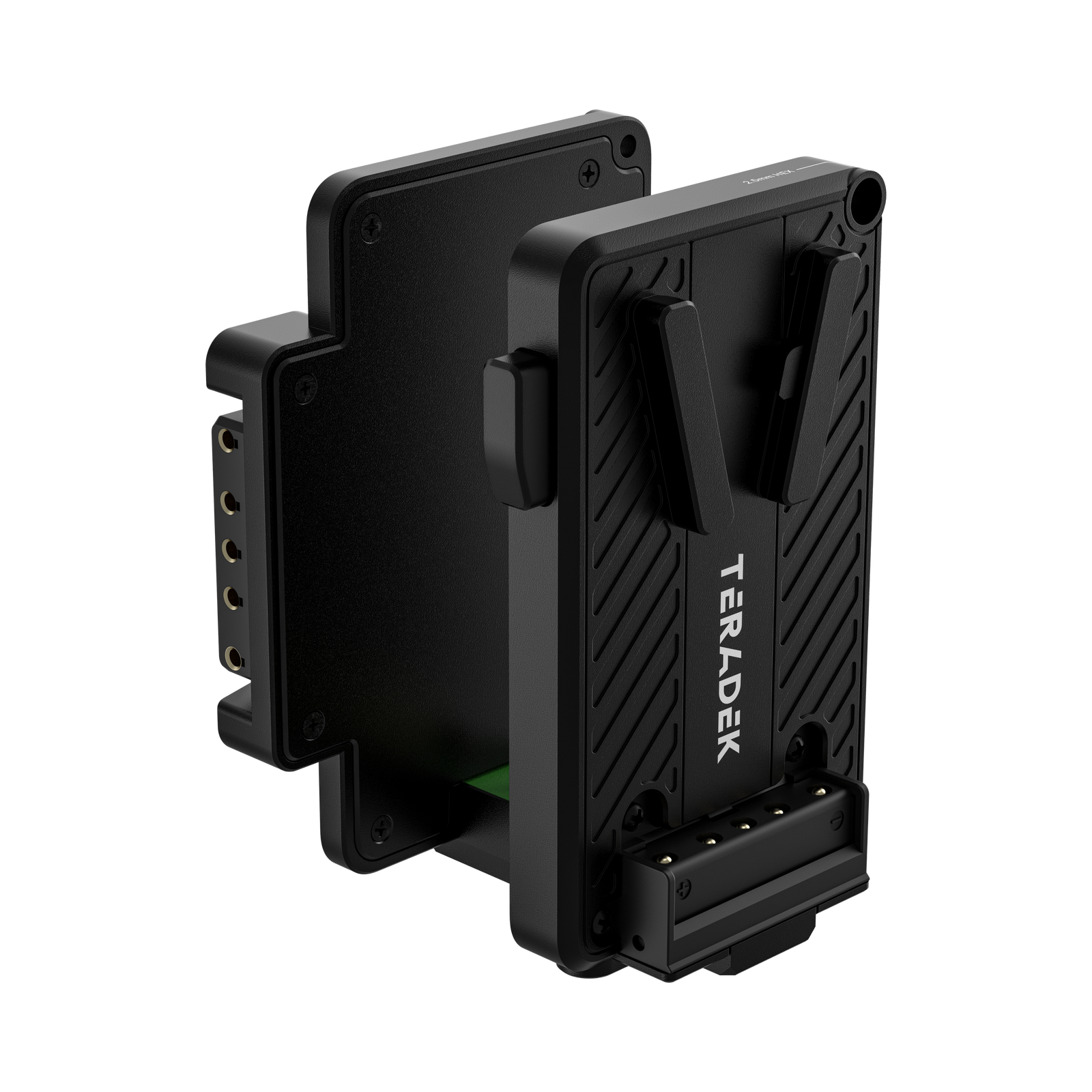 Zadnja stran Teradek Bolt 7 Battery Cradle RX V-Mount s pametnim konektorjem