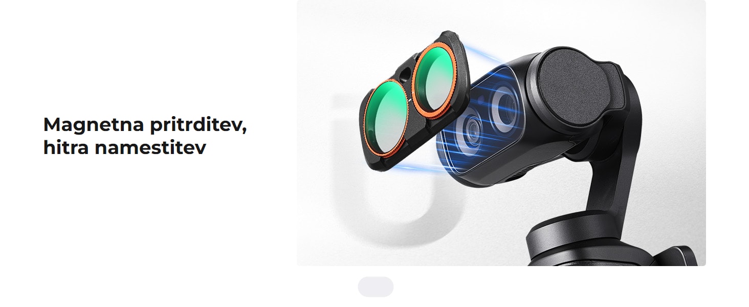 K&F Concept komplet magnetnih filtrov CPL + Black Diffusion 1/4 + ND2-32 za Insta360 Luna Ultra