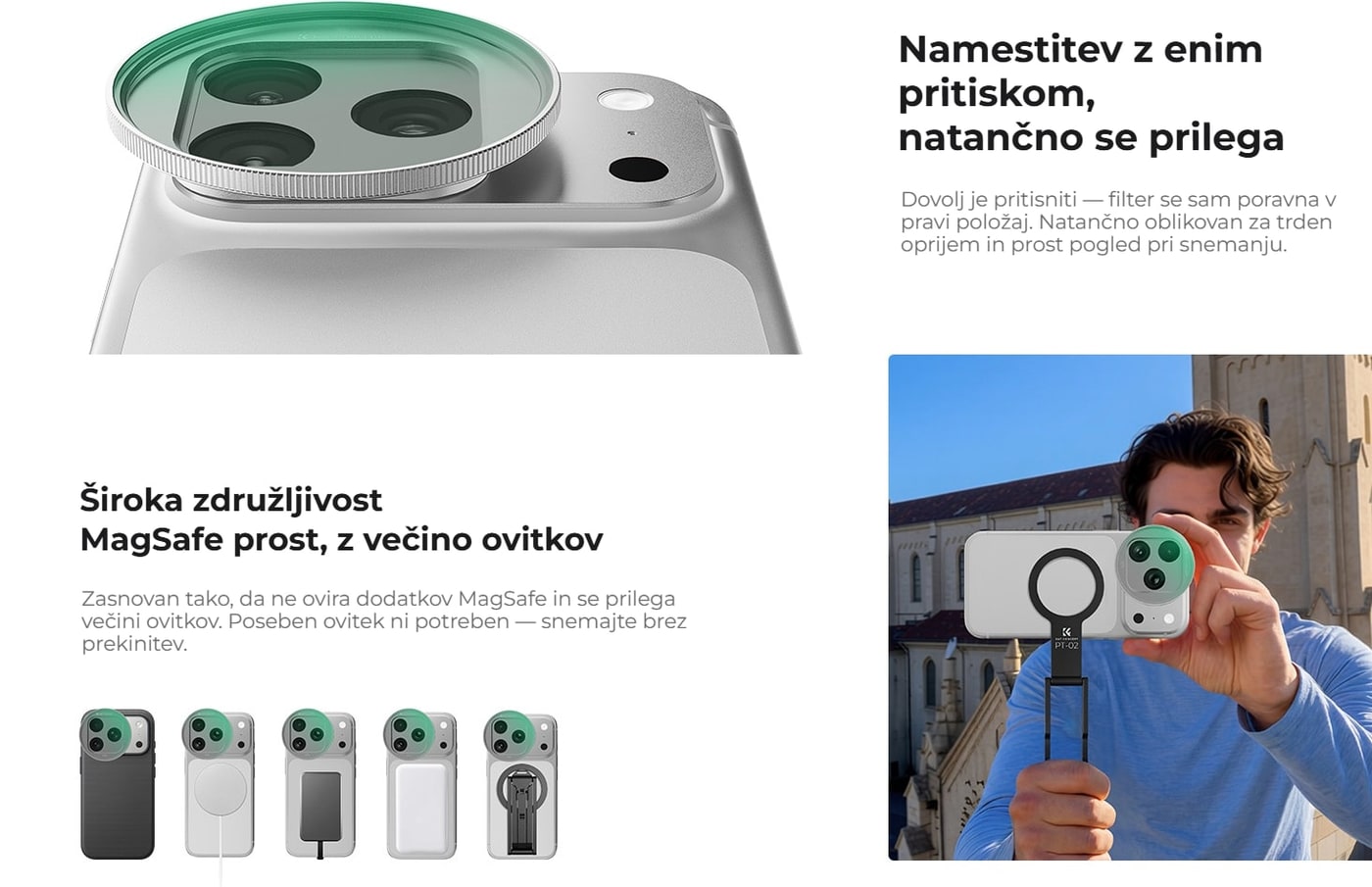 Namestitev z enim pritiskom, MagSafe ostane prost