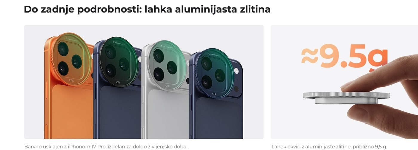 Aluminijast okvir, približno 9,5 g