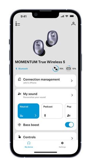 Sennheiser MOMENTUM True Wireless 5 Denim – Zvok po meri vašega sluha