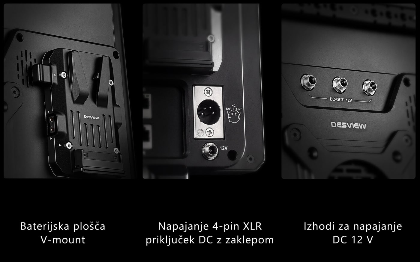 Desview Core OL16 MAX – Napajanje noter in ven