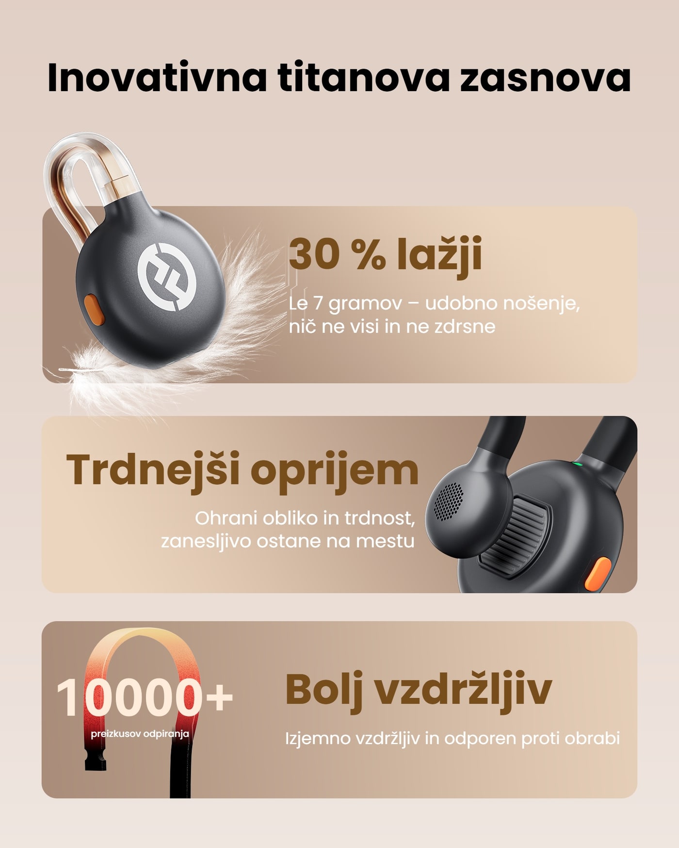 Hollyland LARK M2S oddajnik (Space Gray) – Titanova zasnova