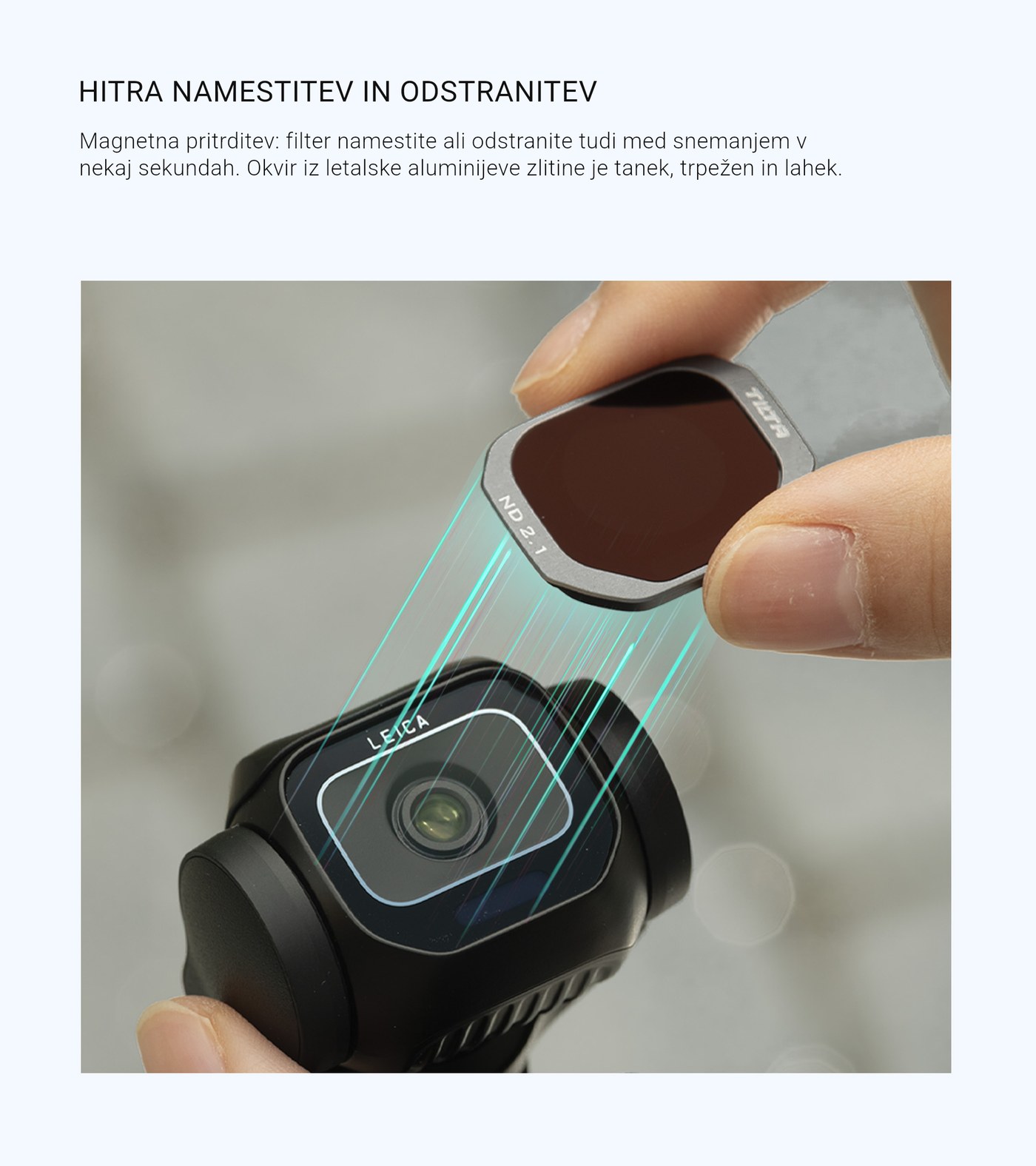 Magnetna namestitev in odstranitev