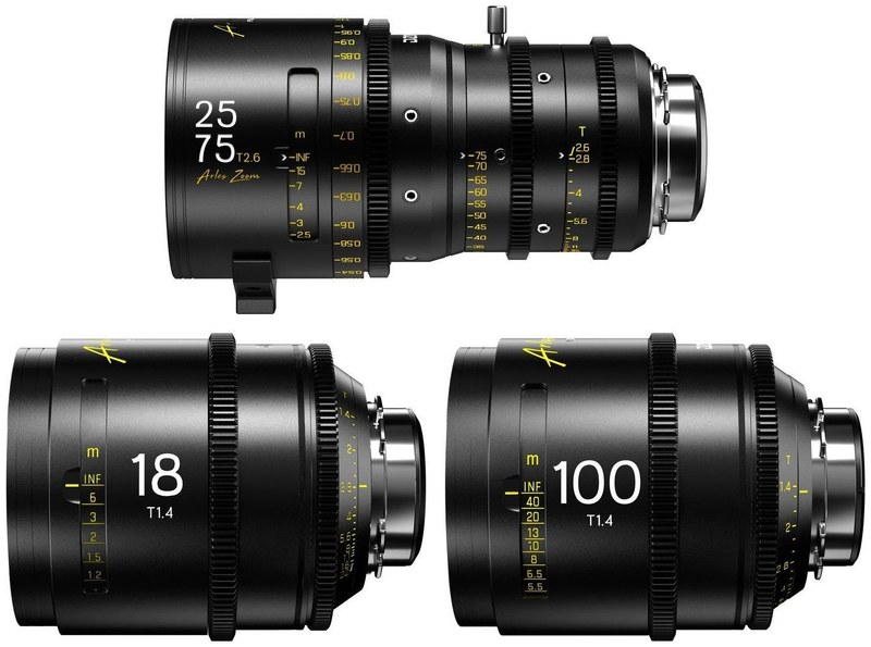 DZOFILM Arles Zoom 25–75 + Prime 18/100 mm – komplet, metrična, črn kovček