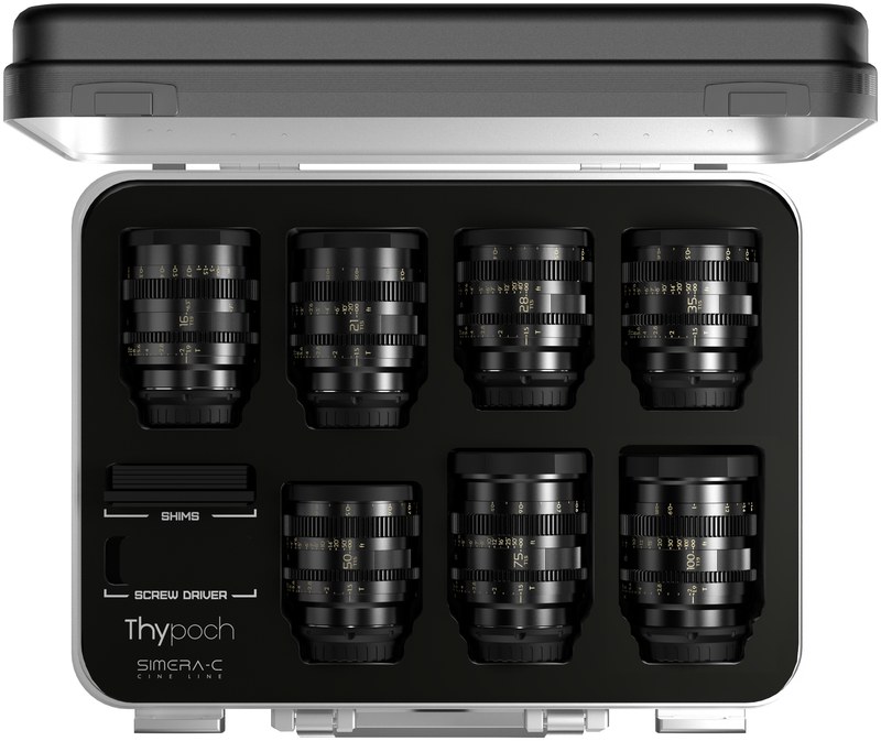 Thypoch Simera-C 16–100 mm komplet 7 objektivov Sony E