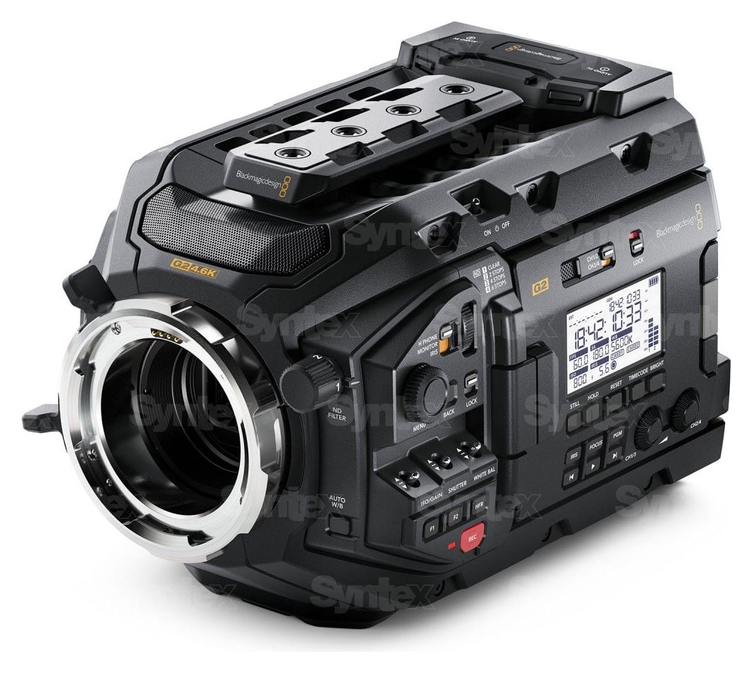 Blackmagic URSA Mini Pro 4.6K G2 – Zamenljiv bajonet EF, PL, B4 in F