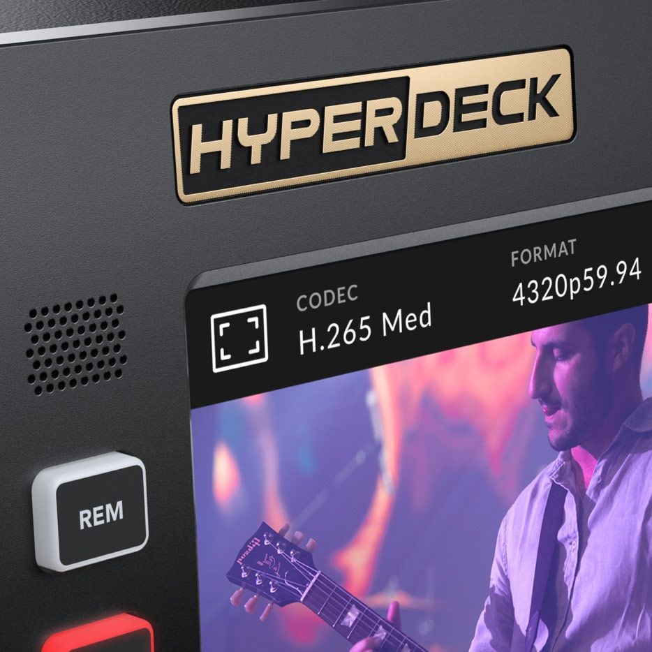 HyperDeck Extreme 8K HDR – Sodoben dizajn s klasičnim upravljanjem