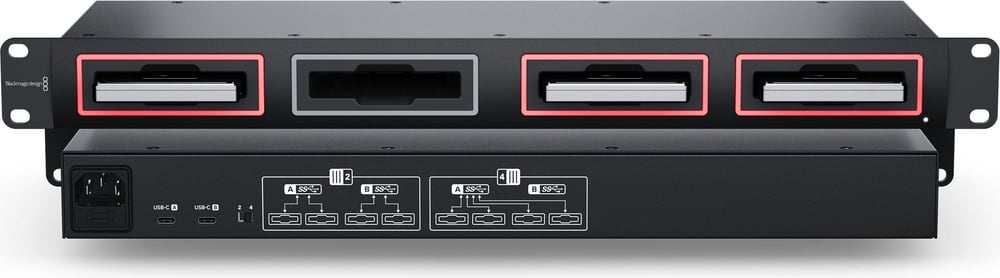 Blackmagic Design MultiDock 10G – Povsem kovinska zasnova za omaro