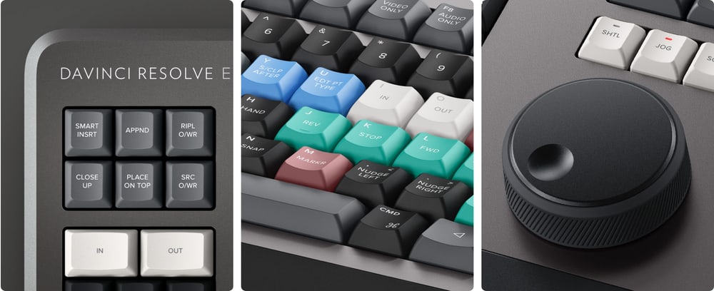 DaVinci Resolve Editor Keyboard – Kovinsko ohišje in vzdržljive tipke