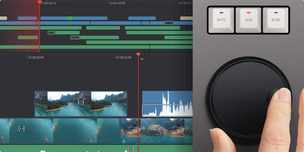 DaVinci Resolve Editor Keyboard – Iskalno kolo z elektronsko sklopko