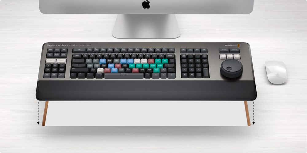 DaVinci Resolve Editor Keyboard – Na mizo ali v pult