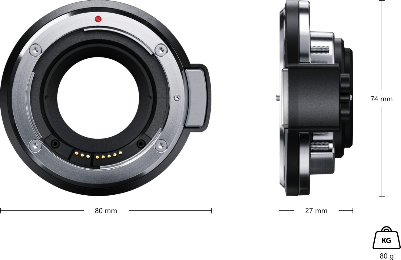 Blackmagic Design URSA Mini Pro EF Mount – Mere in teža