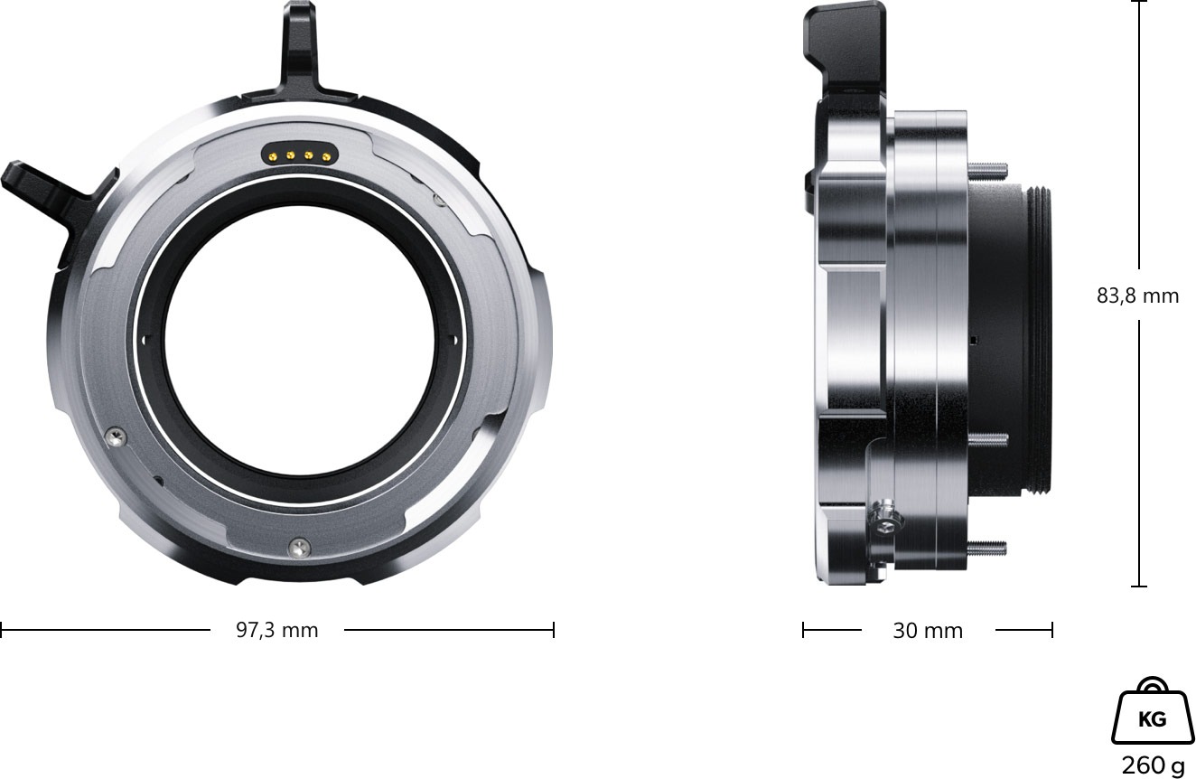 Blackmagic Design URSA Mini Pro PL Mount – Mere in teža