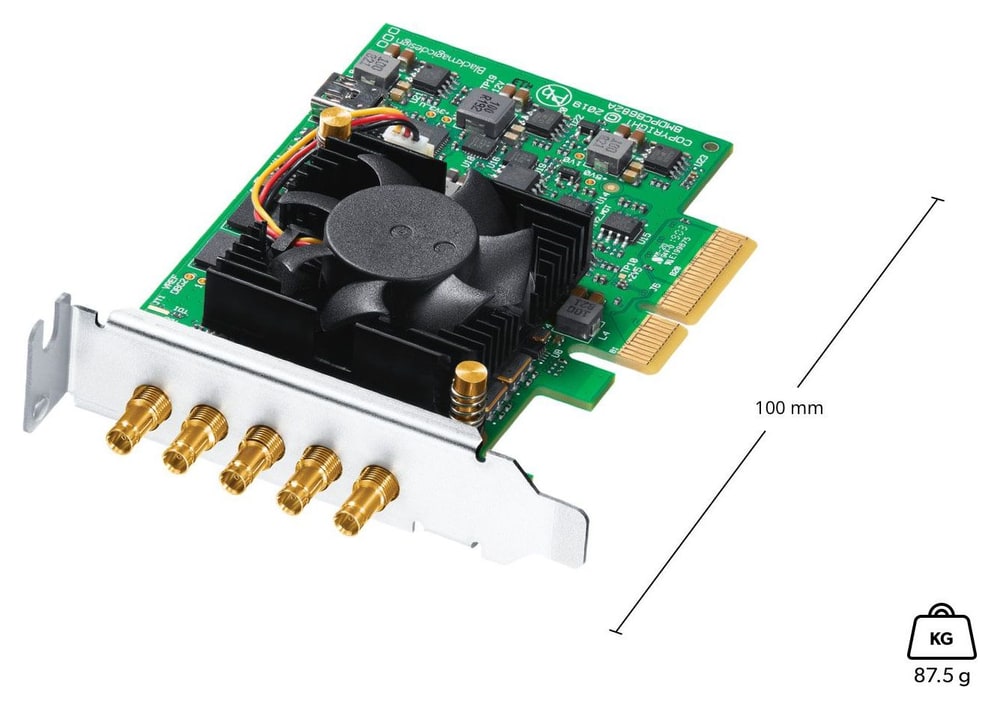 DeckLink Duo 2 Mini – Nizek profil, priključki DIN 1.0/2.3
