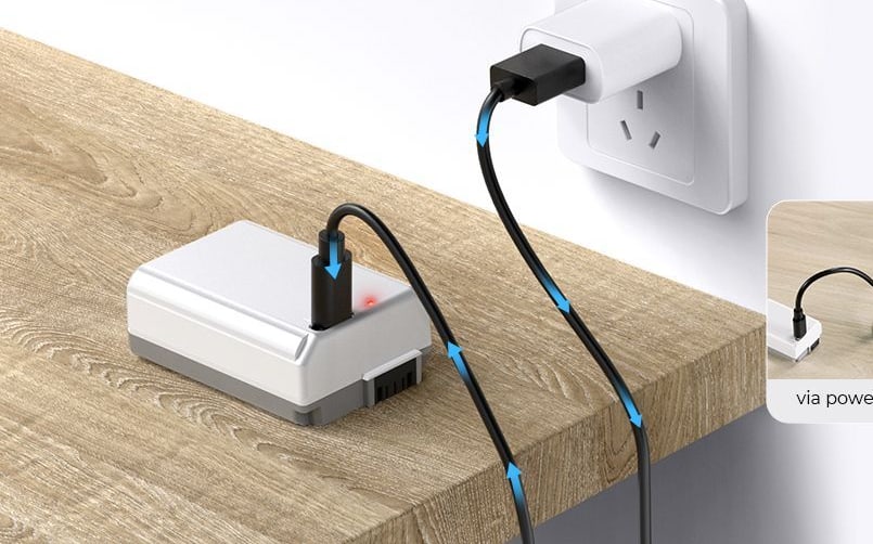 Polnjenje prek USB-C