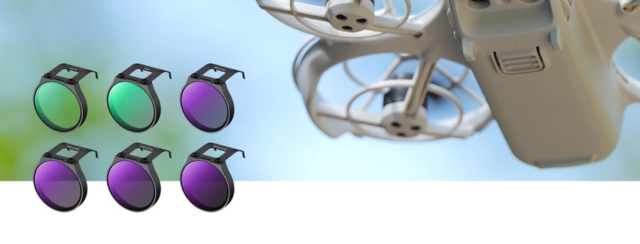 K&F Concept komplet 6 filtrov UV + CPL + ND8 + ND16 + ND32 + ND64 za dron DJI NEO