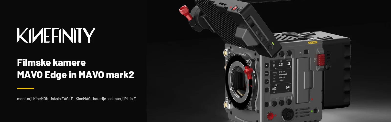 Kinefinity – filmske kamere MAVO Edge in MAVO mark2