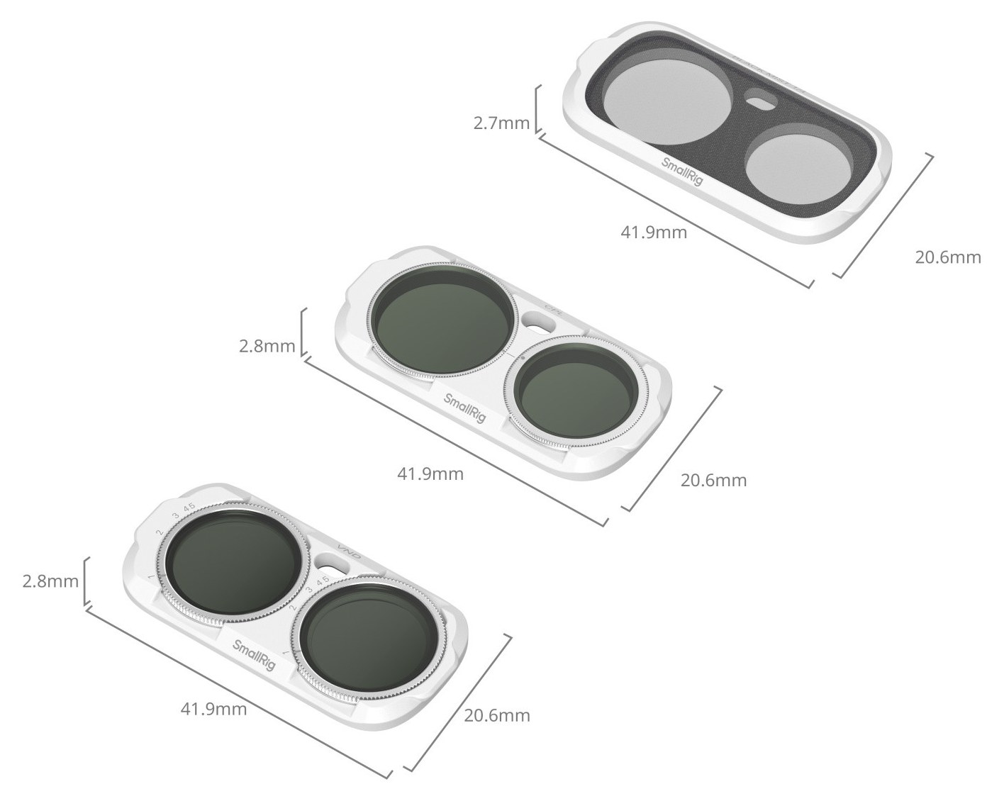 Trije magnetni filtri za Insta360 Luna Ultra
