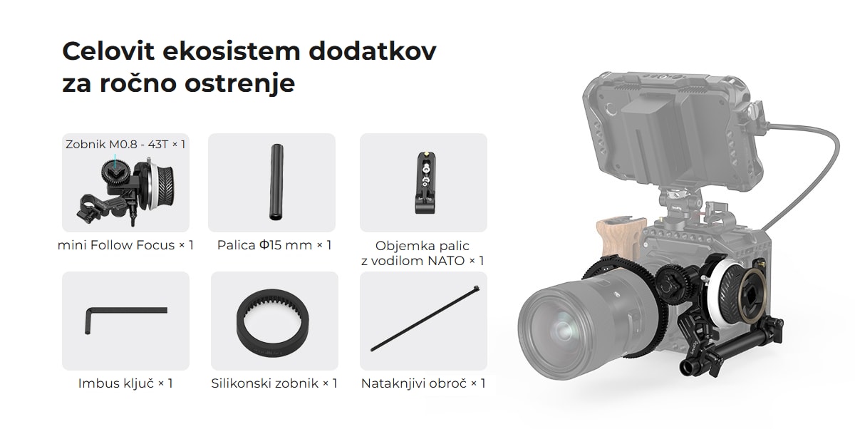 SmallRig mini Follow Focus F40 3010C