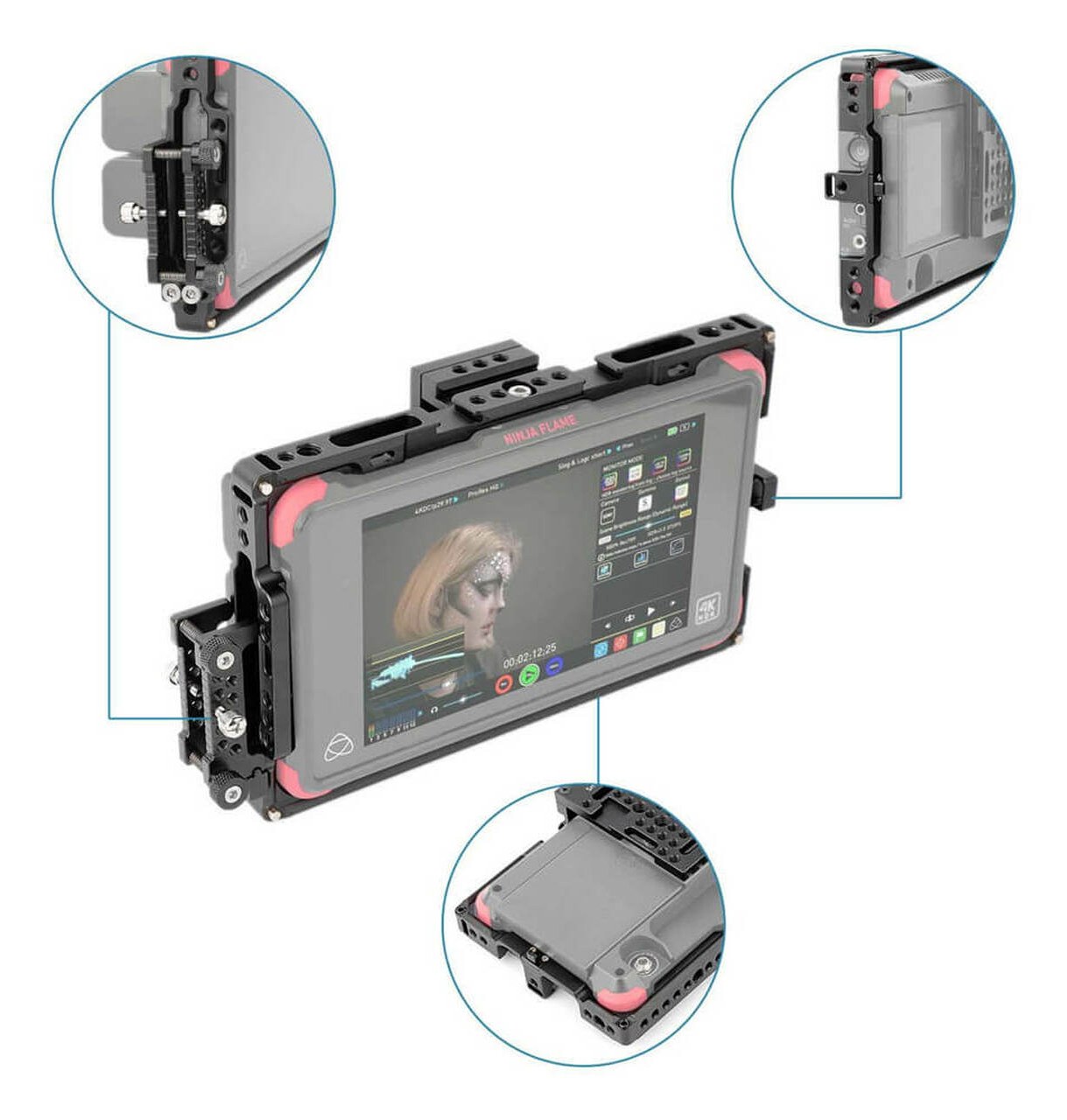 Atomos Shogun in Ninja Assassin Monitor Cage