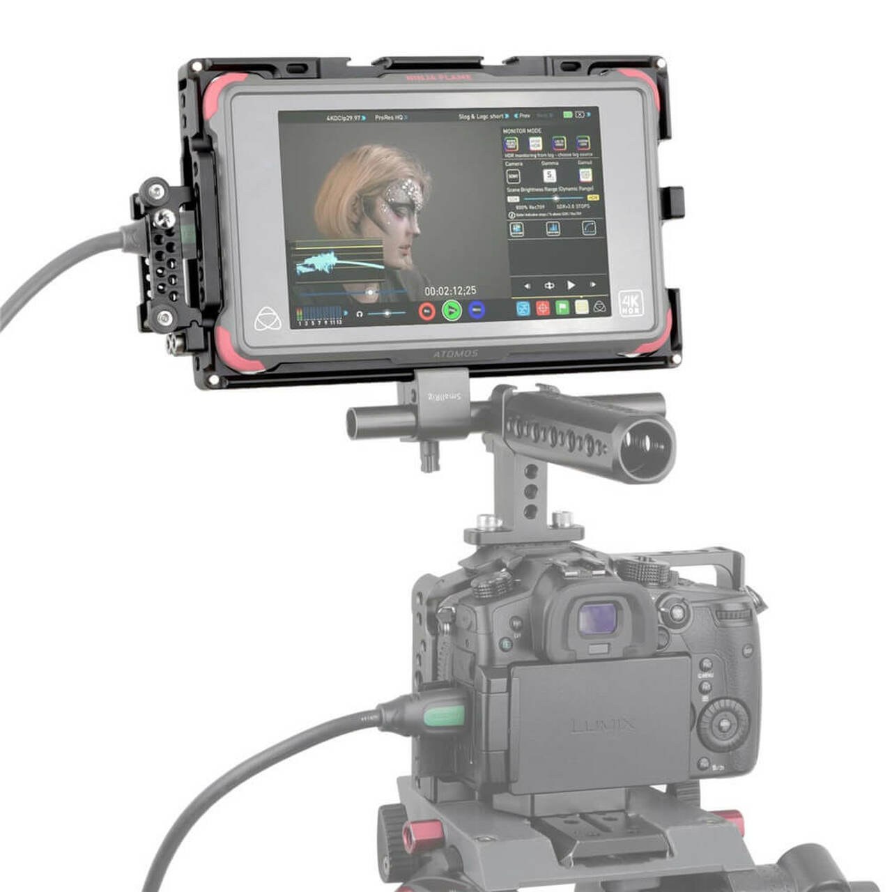 Atomos Shogun in Ninja Assassin Monitor Cage