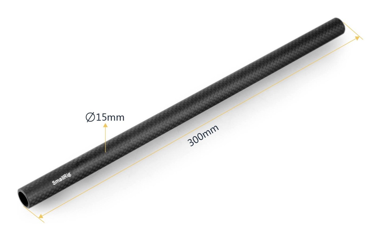 15mm palica iz ogljikovih vlaken - 30cm 12 palcev (2 kosa)