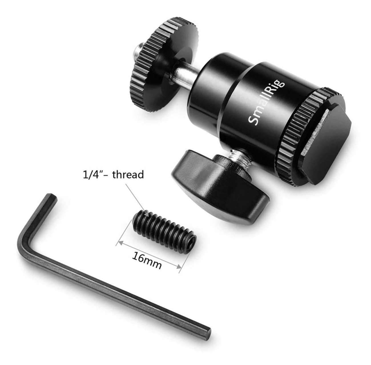 Novo 1/4″ držalo za fotoaparat z dodatnim 1/4″ vijakom
