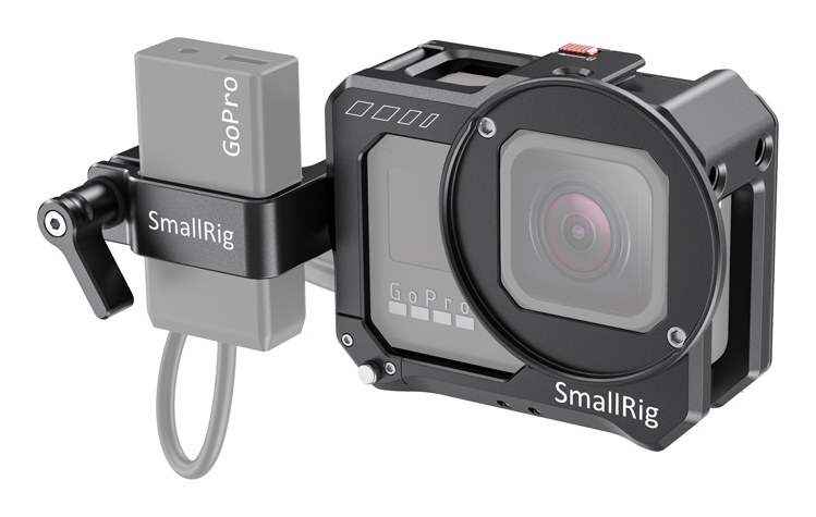 Kletka za snemanje videoposnetkov in adapter za mikrofon za GoPro HERO8 Black