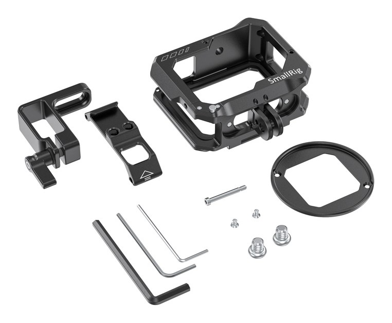 Kletka za snemanje videoposnetkov in adapter za mikrofon za GoPro HERO8 Black