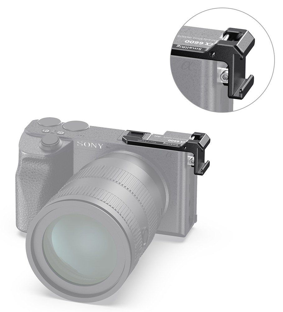 ploščica za premestitev leve stranske čeveljske montaže za fotoaparat Sony a6600