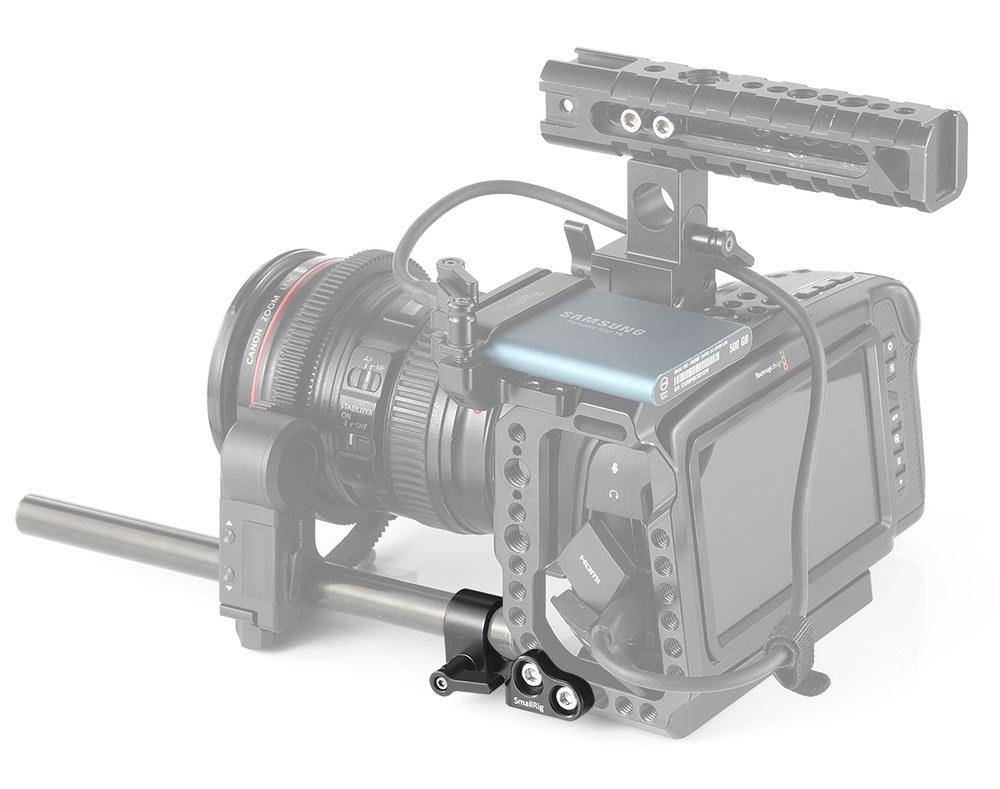 15 mm objemka za eno palico za kletko BMPCC 4K in 6K
