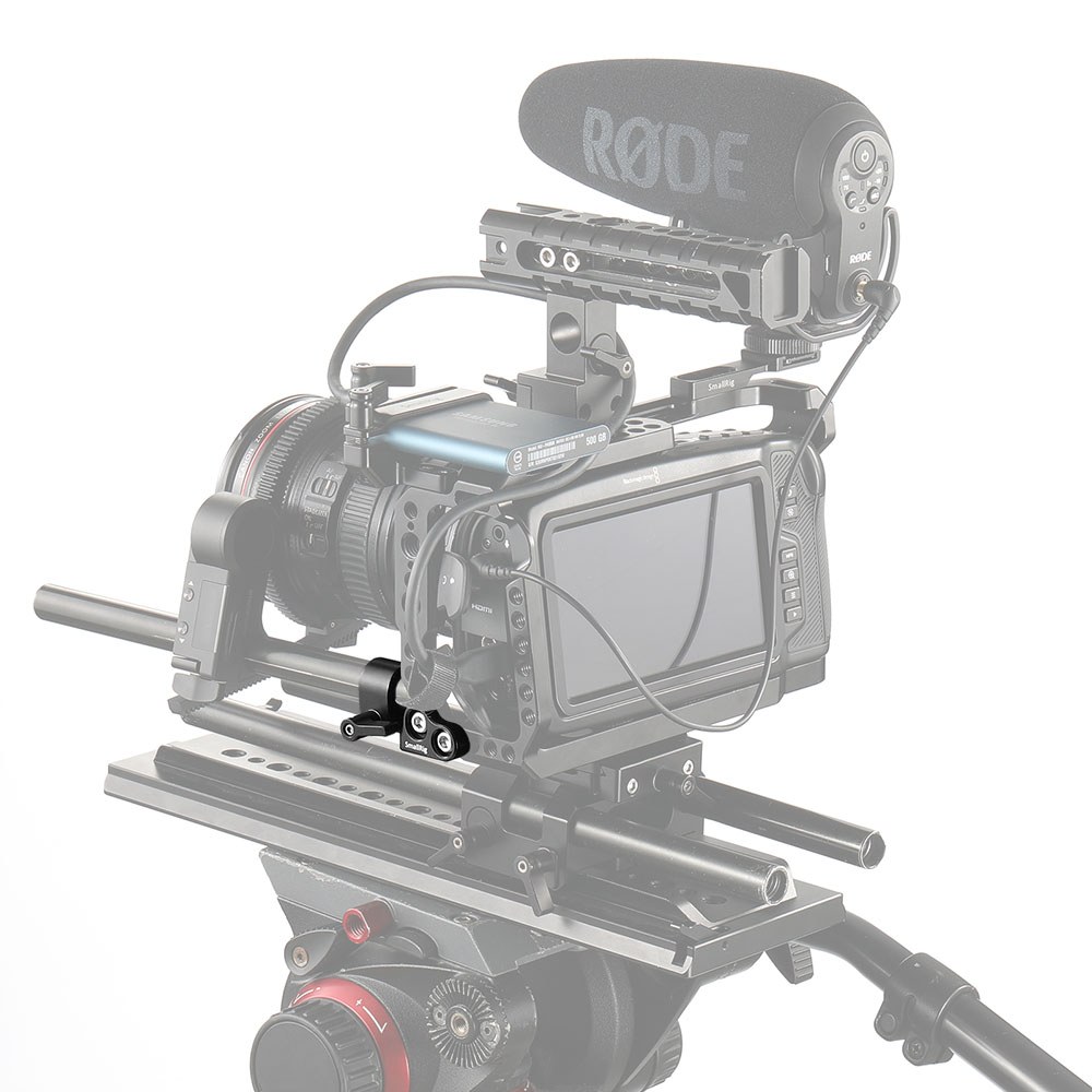 15 mm objemka za eno palico za kletko BMPCC 4K in 6K