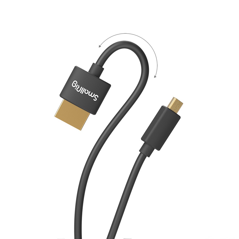 Ultra tanek kabel 4K Micro HDMI s polnim HDMI (od D do A) 35 cm