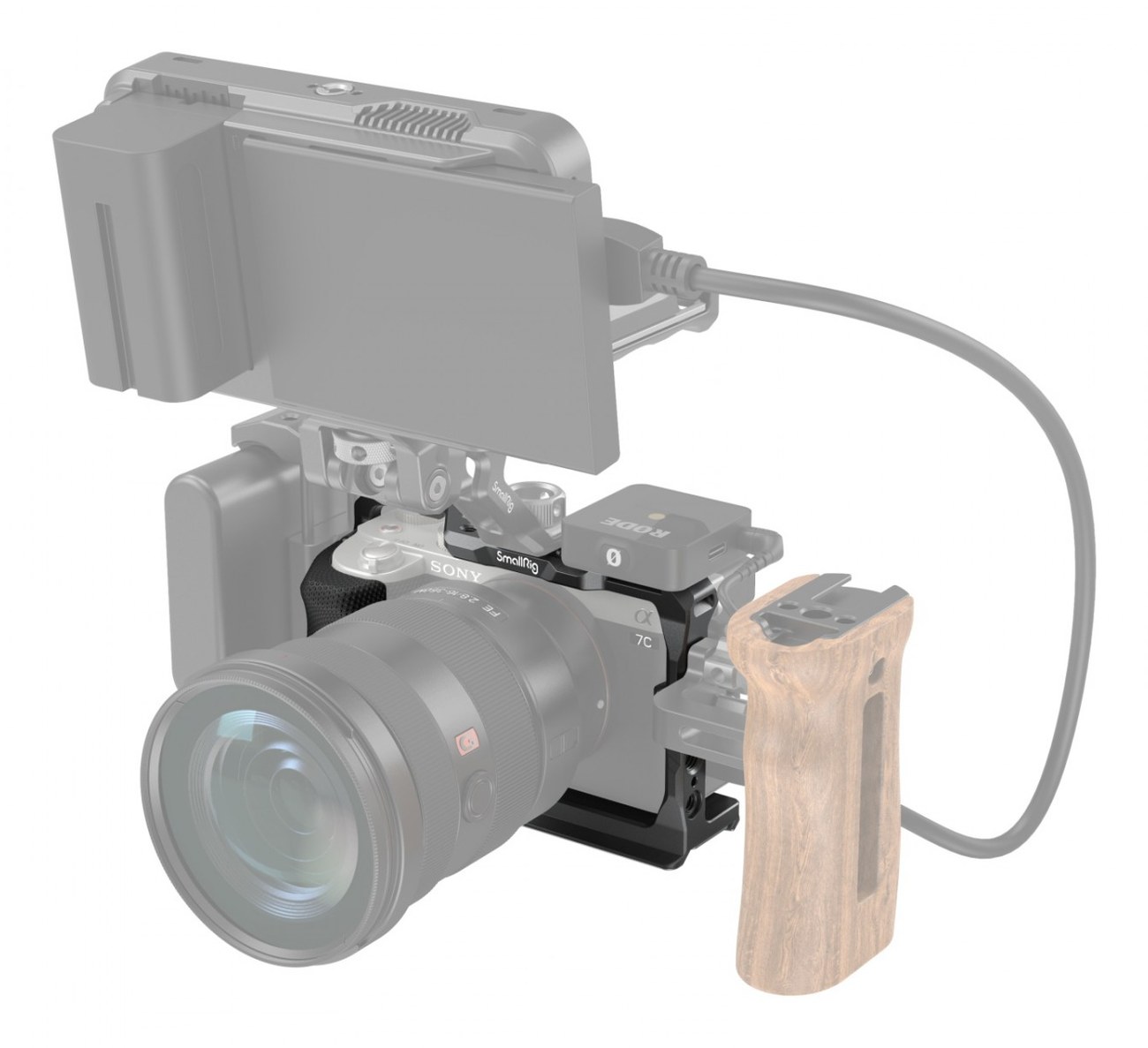 Kletka SmallRig s stranskim ročajem za fotoaparat Sony A7C 3212