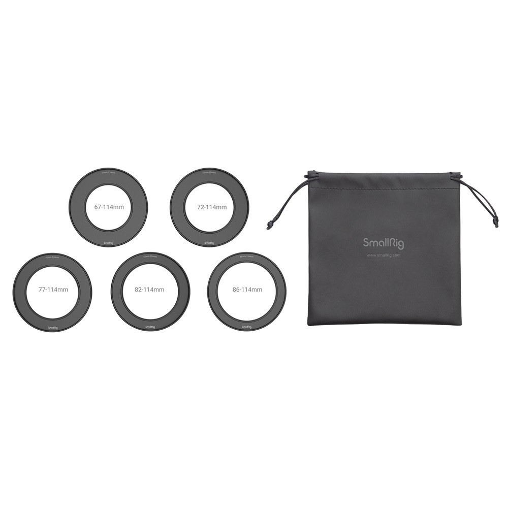 komplet vijačnih redukcijskih obročkov z navojem za filter (67mm/72mm/77mm/82mm/86mm-114mm) za Matte Box 2660
