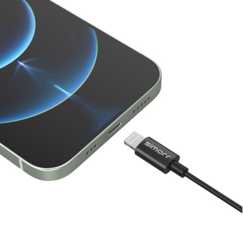 Simorr Wave L3 Lavalier mikrofon za naprave z osvetlitvijo (črn)