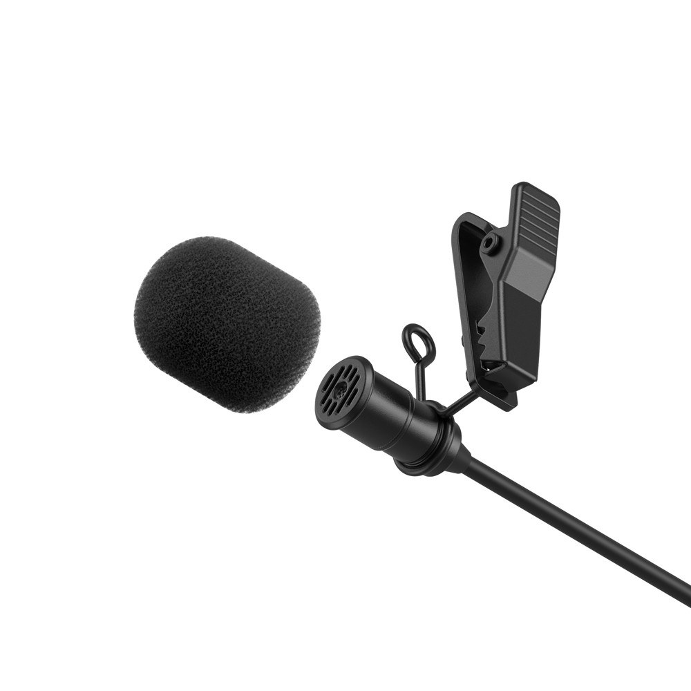Simorr Wave L3 Lavalier mikrofon za naprave z osvetlitvijo (črn)