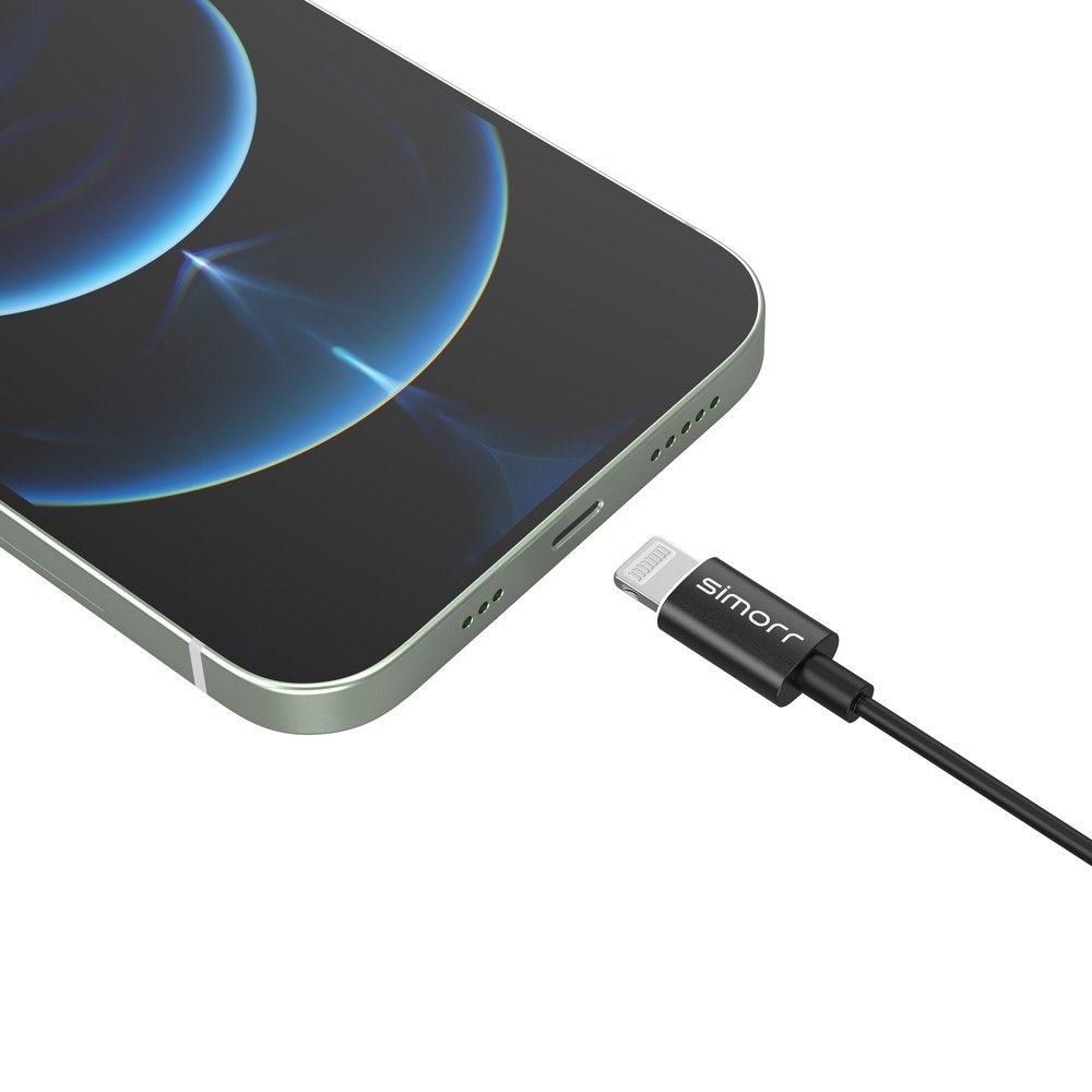Simorr Wave L3 Lavalier mikrofon za naprave z osvetlitvijo (črn)