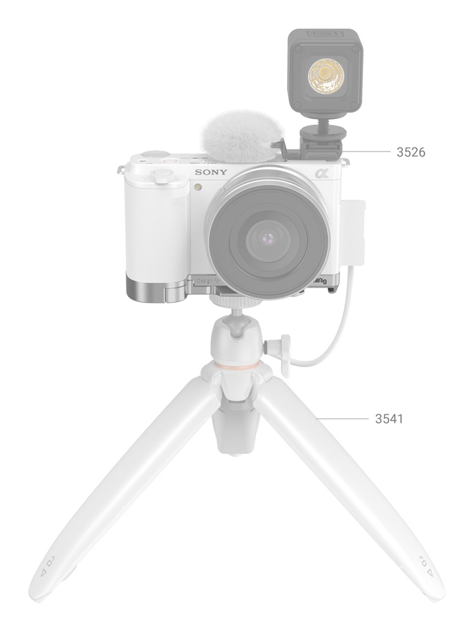 podaljšek za Sony ZV-E10 (srebrn)