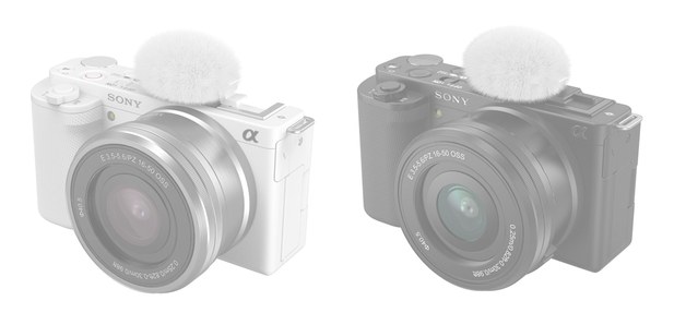 Zaščita pred vetrom za Sony ZV-E10 in ZV-1 (bela)